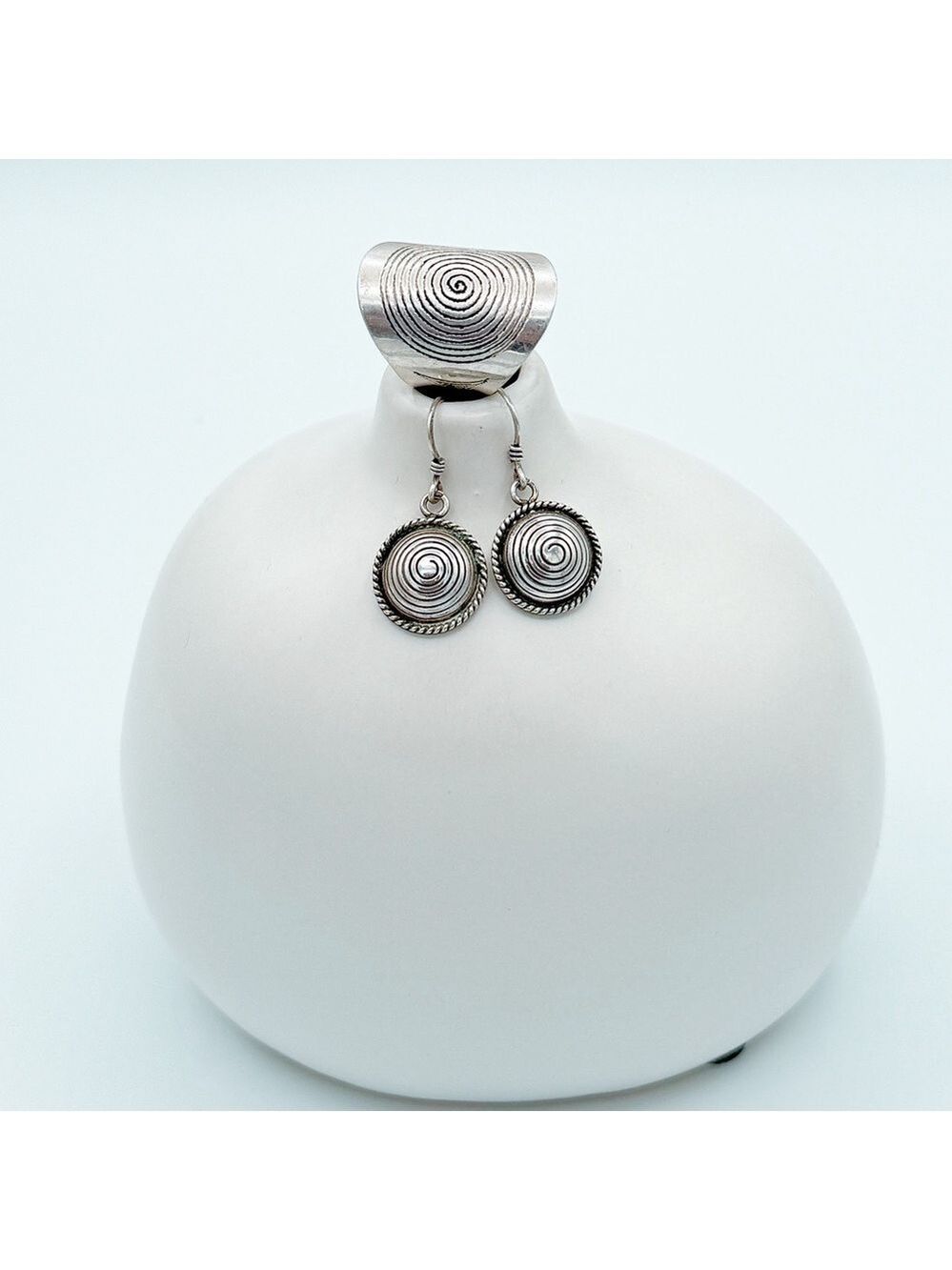Sterling Silver ring and earrings set